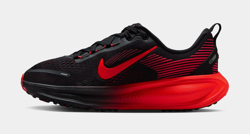 Vomero 18 Grade School Running Shoes (Black/Bright Crimson/University Red) - sneakers - view 3
