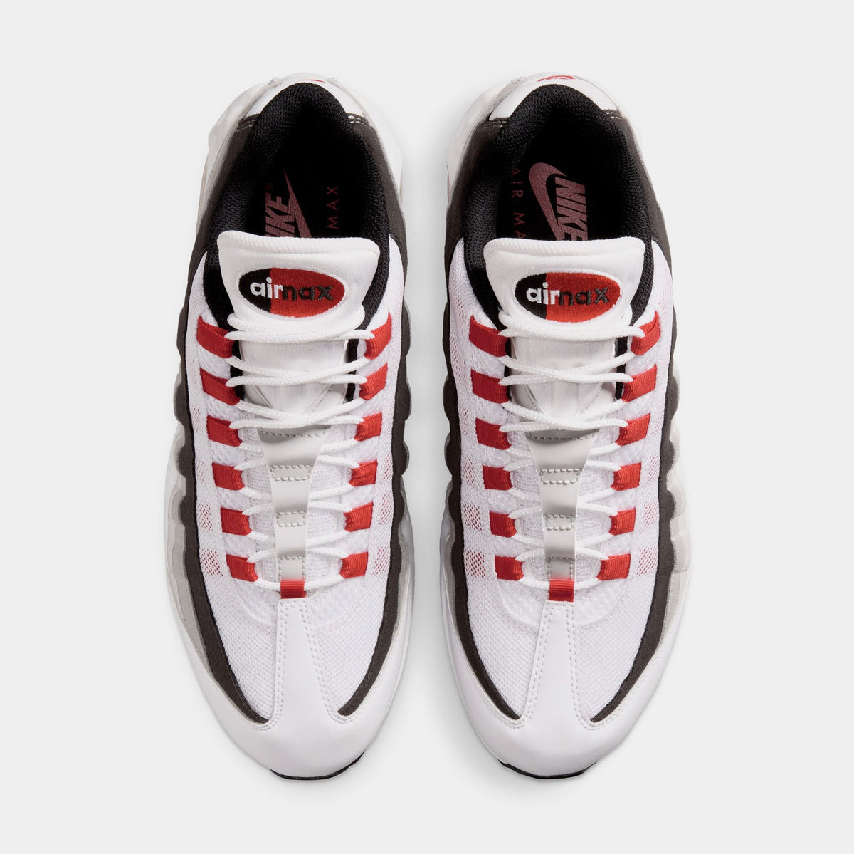 Air Max 95 Big Bubble Comet Red Mens Running Shoes (White/Comet Red/Nuetral Grey/Medium Grey/Black) - sneakers - view 2