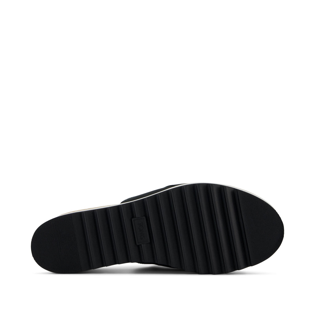 Diana Mule Wedge Sandal Black Leather - sneakers - view 5