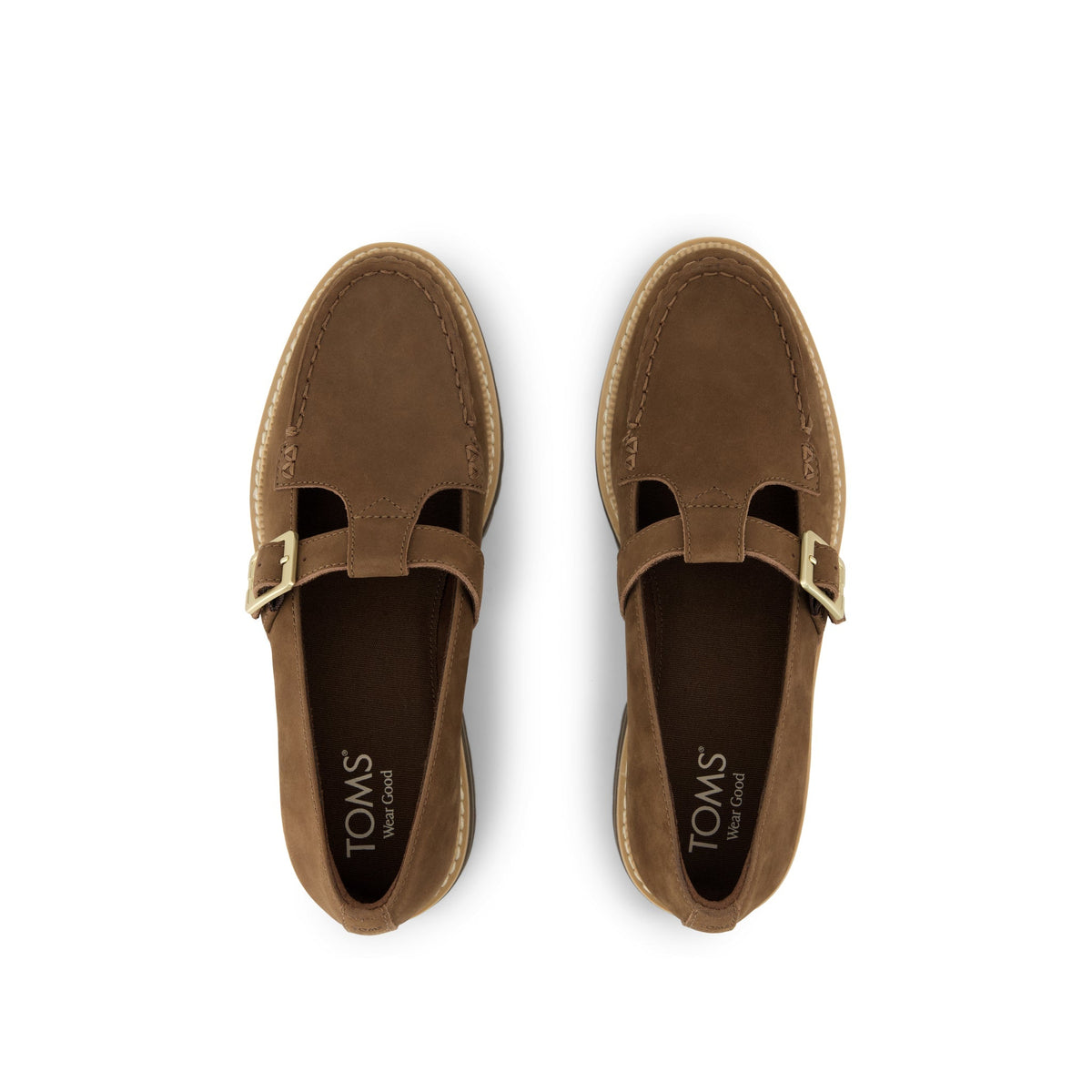 Womens Cara Mary Jane Loafer Hot Cocoa Nubuck Leather - loafers - view 6
