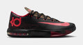 KD 6 Meteorology Black and Medium Olive Mens Basketball Shoes (Black/Atomic Red/Medium Olive/Noble Red) - sneakers