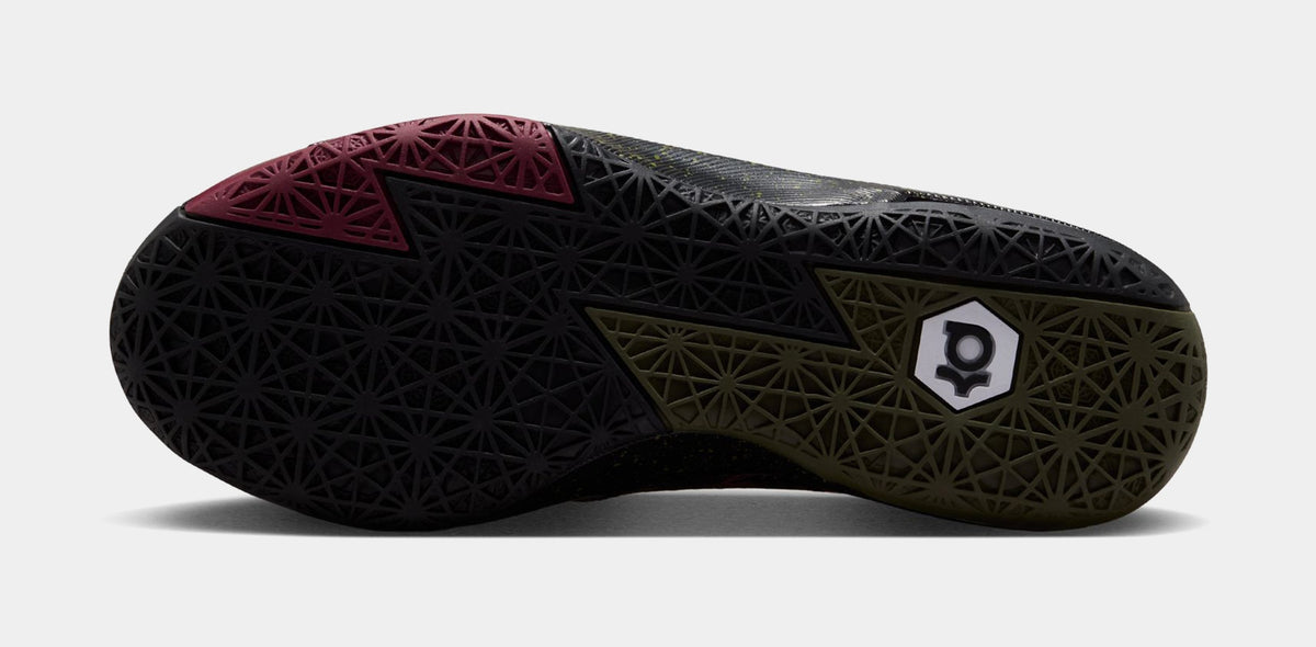 KD 6 Meteorology Black And Medium Olive Grade School Basketball Shoes (Black/Atomic Red/Medium Olive/Noble Red) - sneakers - view 4