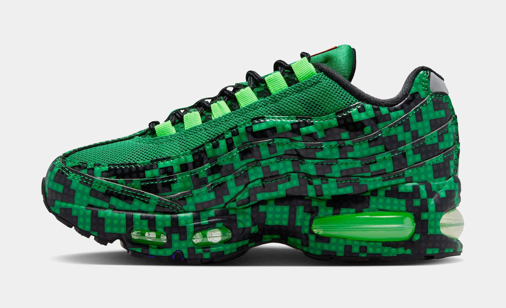 LEGO x Air Max 95 Lucky Green Grade School Lifestyle Shoes (Lucky Green/Metallic Silver/Black/Green Strike/Dark Concord) Free Shipping - sneakers - view 3