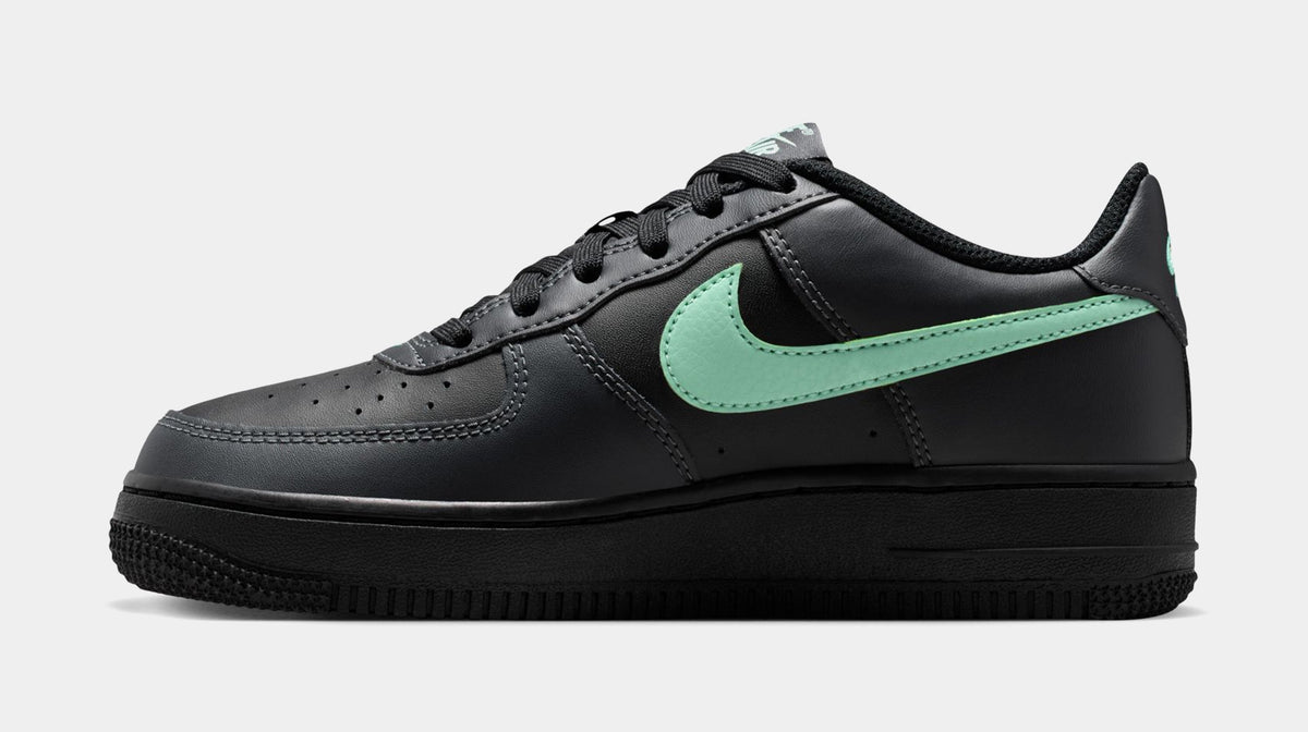 Air Force 1 Grade School Lifestyle Shoes (Black/Arctic Green/Anthracite) - sneakers - view 3