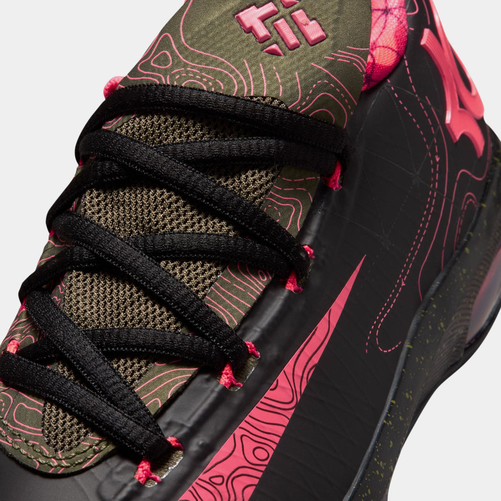 KD 6 Meteorology Black And Medium Olive Grade School Basketball Shoes (Black/Atomic Red/Medium Olive/Noble Red) - sneakers - view 5