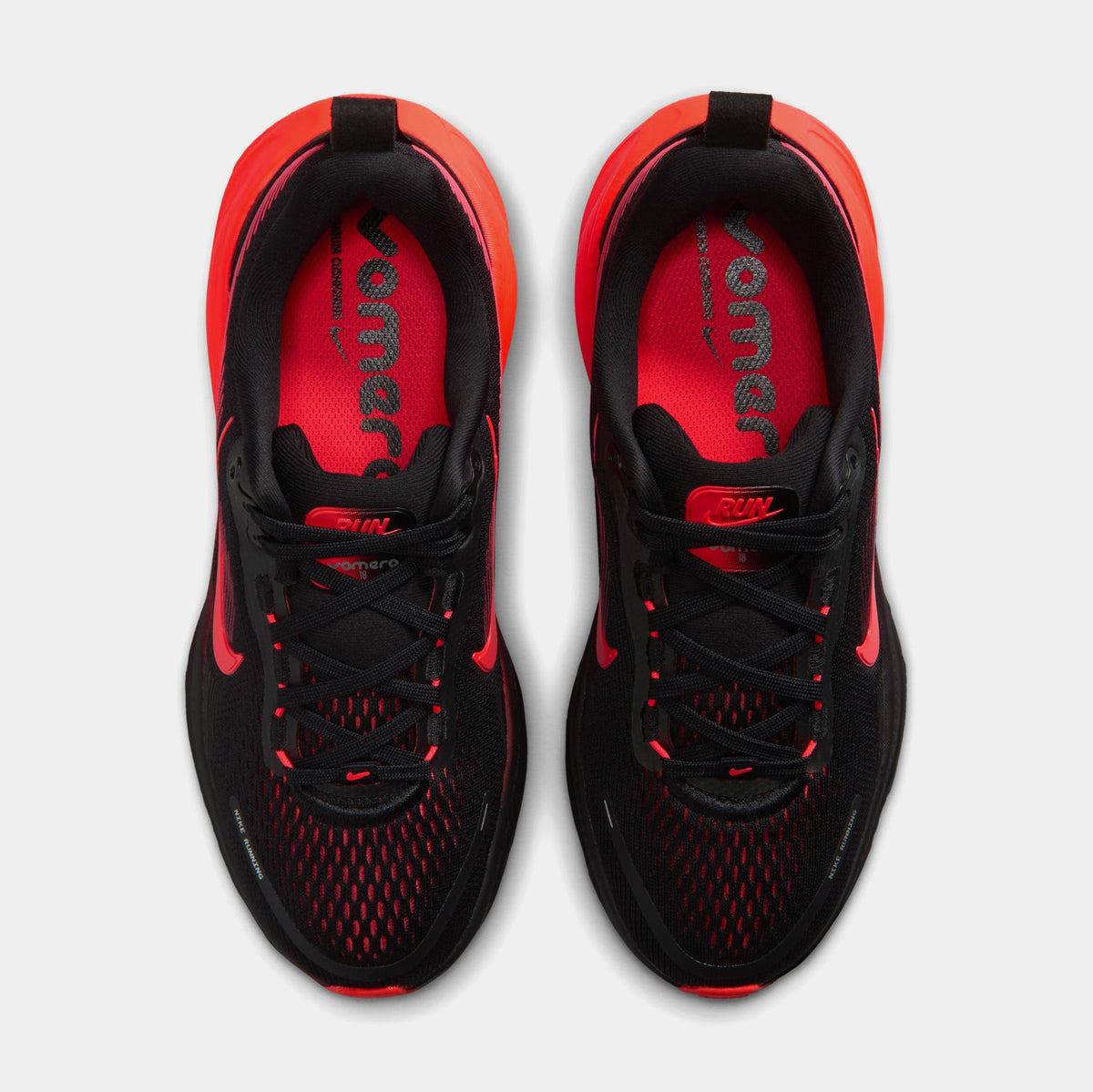 Vomero 18 Grade School Running Shoes (Black/Bright Crimson/University Red) - sneakers - view 2