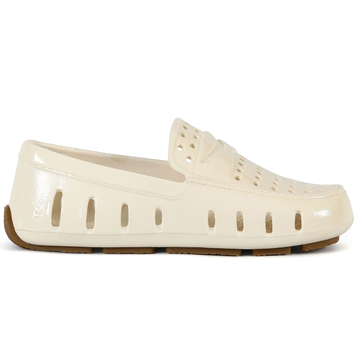 Kids Prodigy Bone Gum Patent Loafers - loafers