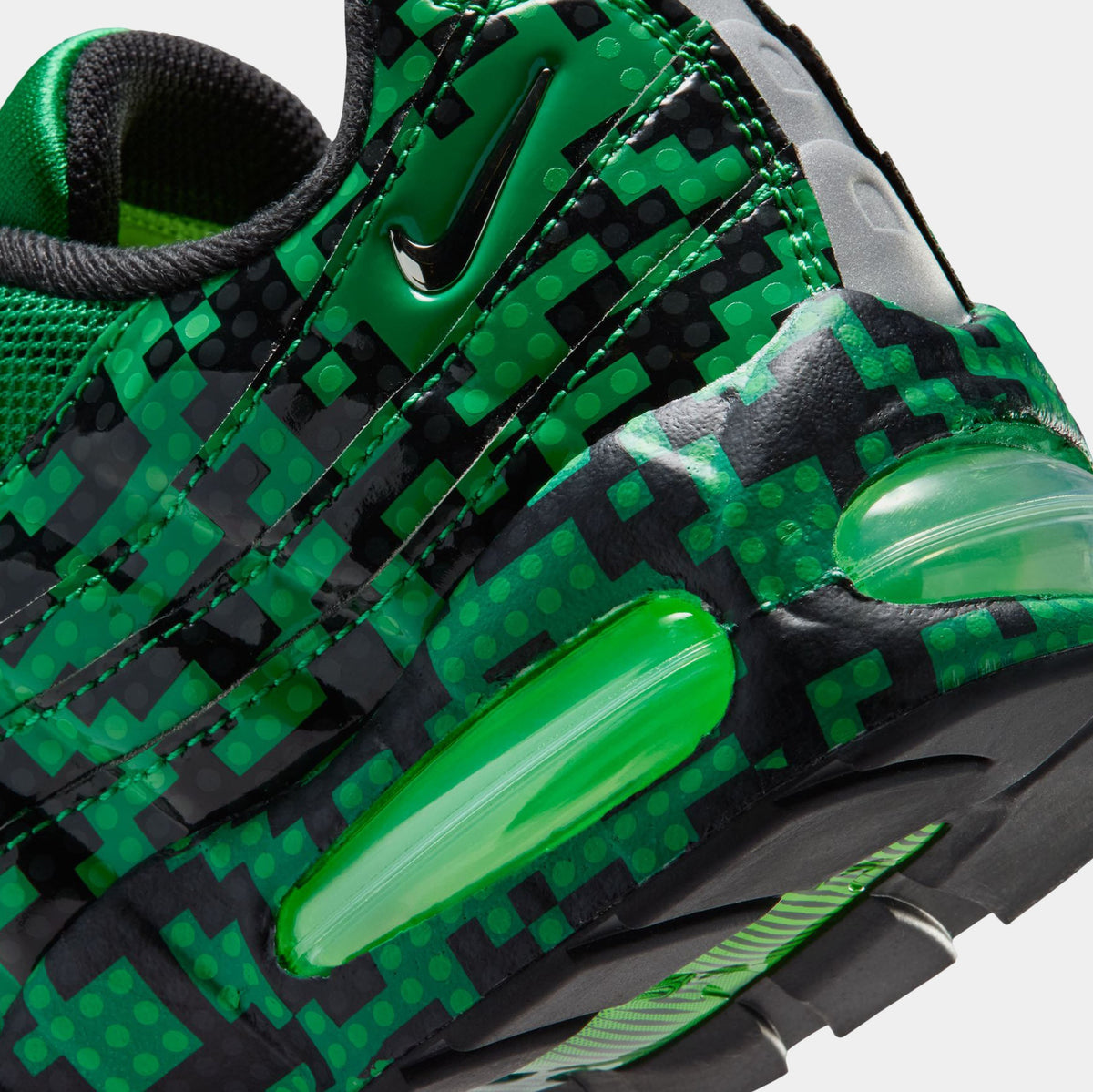 LEGO x Air Max 95 Lucky Green Grade School Lifestyle Shoes (Lucky Green/Metallic Silver/Black/Green Strike/Dark Concord) Free Shipping - sneakers - view 6