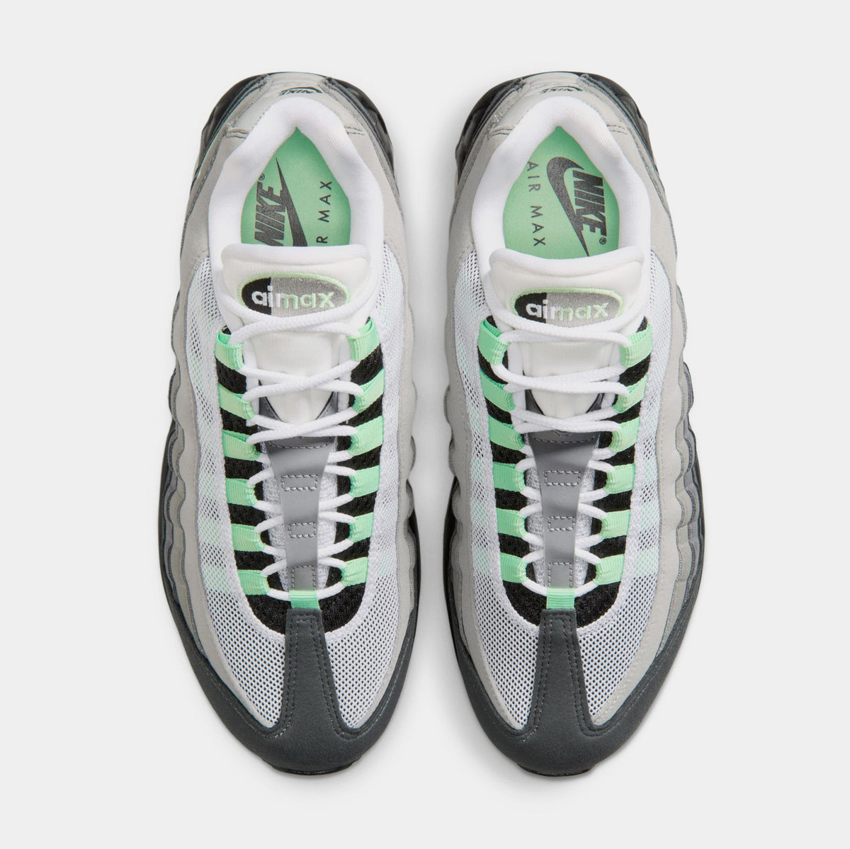 Air Max 95 Big Bubble Fresh Mint Womens Running Shoes (Black/Fresh Mint/White/Medium Grey) - sneakers - view 2