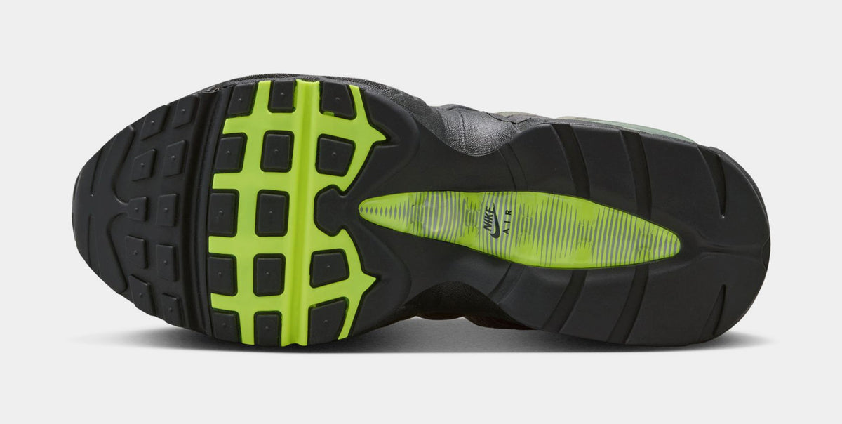 Air Max 95 Big Bubble Neon Grade School Running Shoes (Black/Neon Yellow/Anthracite/Light Graphite) - sneakers - view 4