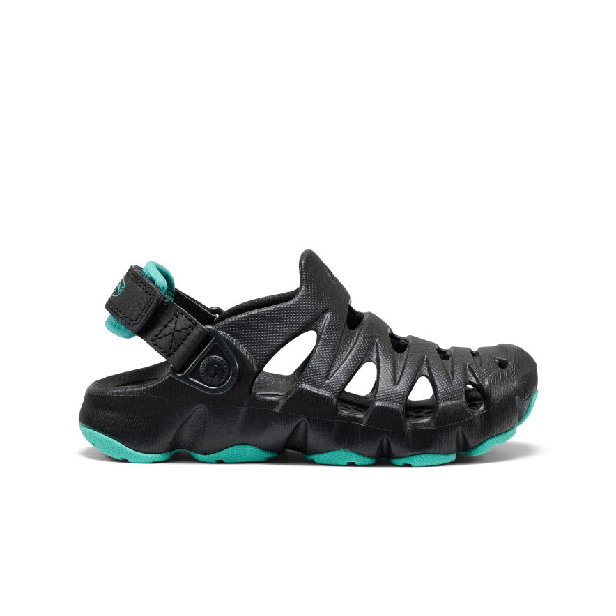 Little Kids' HyperFLT Clog  |  Black/Bright Aqua - clogs